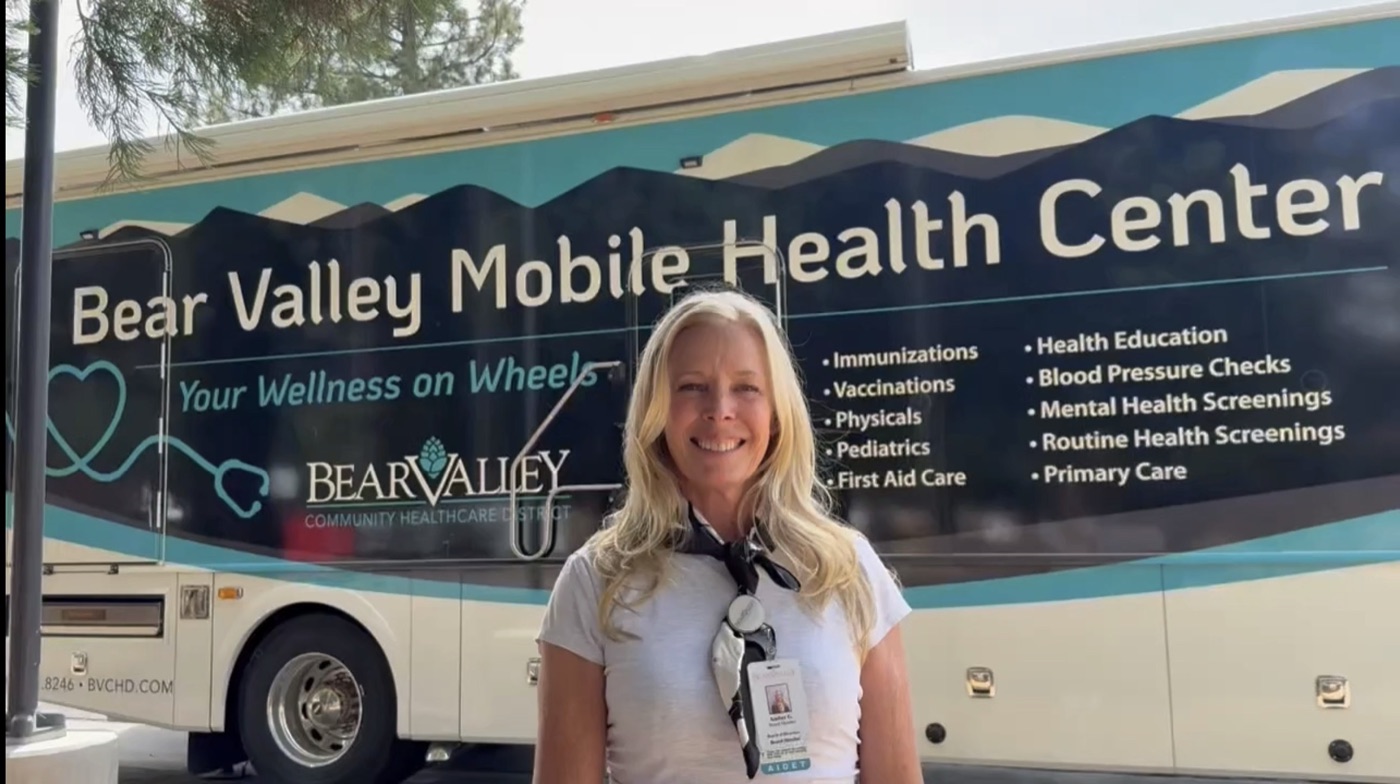 Amber Gonzalez with the Bear Valley Mobile Health Center